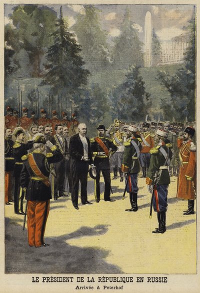 Besuch des französischen Präsidenten Felix Faure in Russland, 1897 von French School
