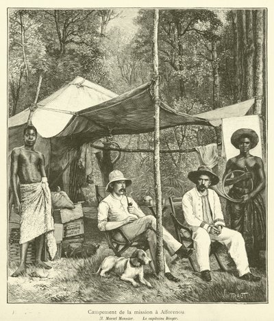 Reise ins Land von Kong (Gravur) von French School
