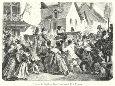 Reise von Napoleon in den Südwesten Frankreichs von French School
