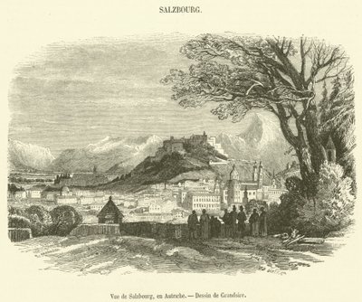 Ansicht von Salzburg, Österreich von French School