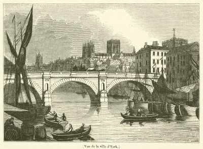 Ansicht der Stadt York (Gravur) von French School