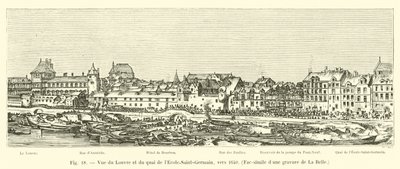 Ansicht des Louvre und des Quai de l