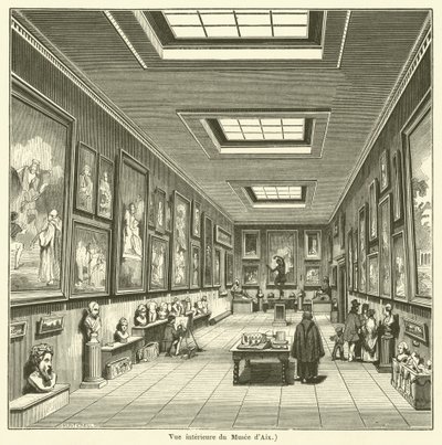 Innenansicht des Museums von Aix von French School