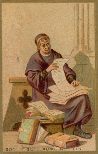 Wilhelm von Tyrus, mittelalterlicher Prälat und Chronist von French School