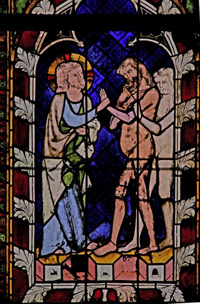 Fenster N-chapA mit Christus bei der Höllenfahrt von French School