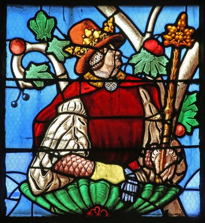 Fenster mit dem Baum Jesse (meist modern) von French School