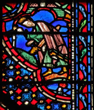 Fenster w14 Tod von Saul I Sam XXXI 4-5 von French School