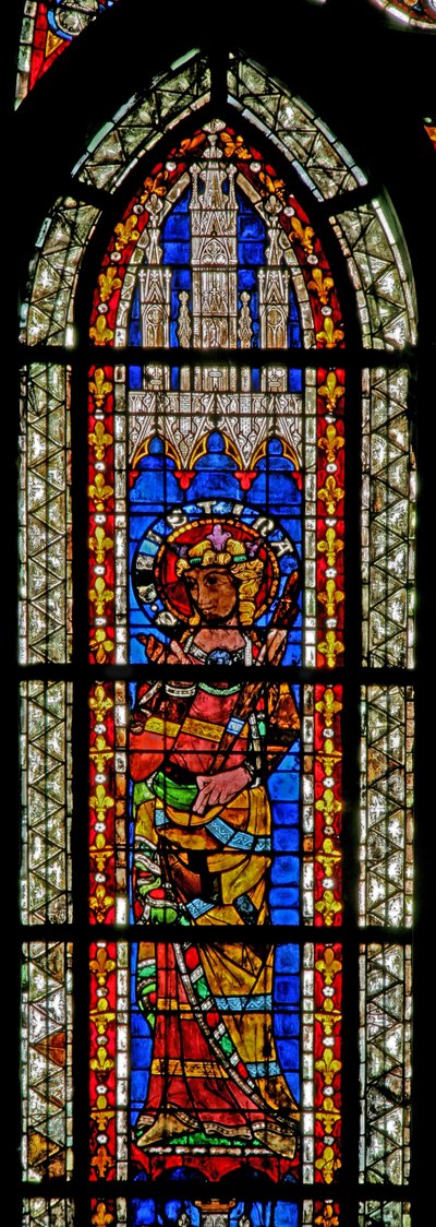 Fenster w208 mit St. Christine von French School
