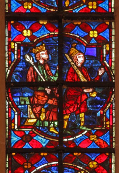 Fenster w212, Darstellung eines Königs und eines Soldaten von French School