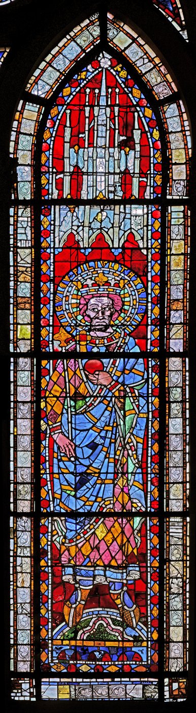 Fenster w7 mit Ludwig, Sohn von Lothar II von French School