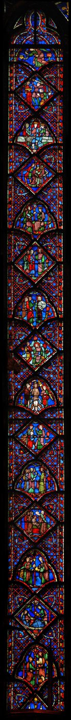 Fenster w9 die Geschichte von Johannes dem Täufer von French School