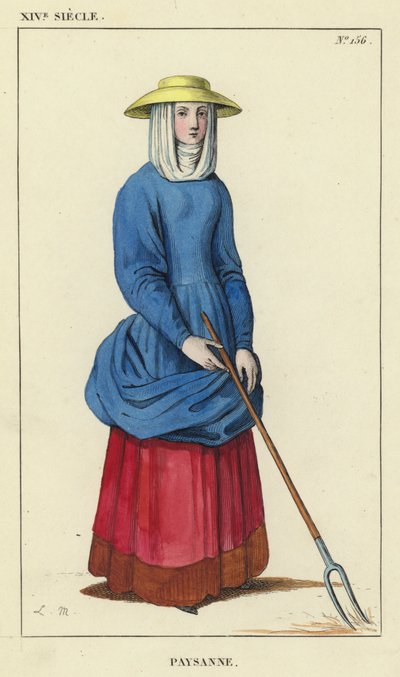 XIV Jahrhundert, Bäuerin von French School
