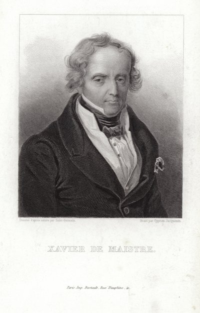 Xavier de Maistre, französischer Soldat und Autor von French School