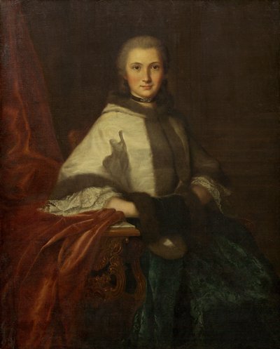 Junge Frau mit Muff von French School