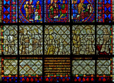 Stifter - von Grisaille von Kanoniker Thierry von French School