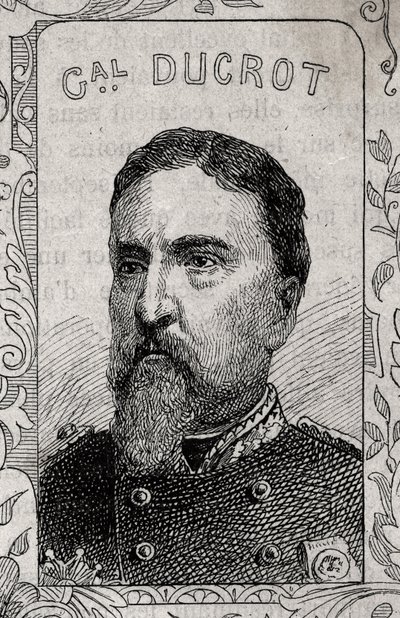 Porträt des französischen Generals Auguste-Alexandre Ducrot - 1870-71 von French School