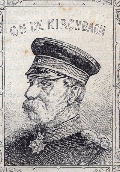 Porträt des preußischen Generals Hugo von Kirchbach von French School