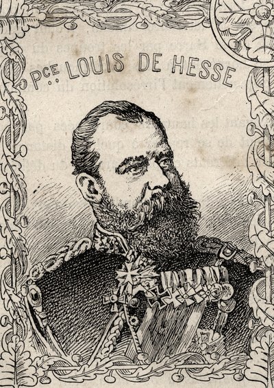 Porträt des Großherzogs von Hessen Louis IV von Hessen - 1870-71 von French School