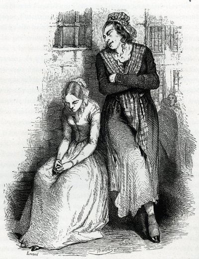 Die Gefangenen des Gefängnisses Saint Lazare in Paris von French School