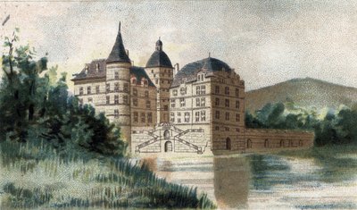 Ansicht des Schlosses Vizille en Isère von French School