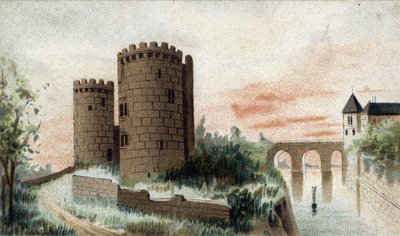 Ansicht des Schlosses von Cinq Mars (Indre et Loire) von French School