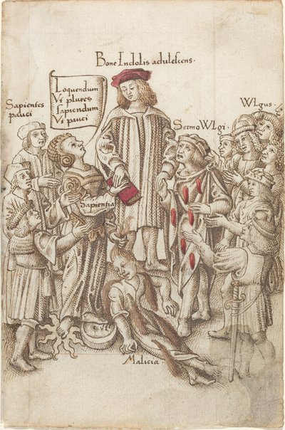 „Nicht außerhalb der öffentlichen Straße gehen“ [fol. 35 recto] von French early 16th Century