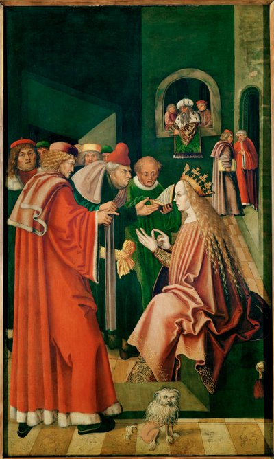 Die heilige Barbara im Streit mit den Philosophen von Fridolfing-Altar Master