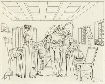 Illustration zu Goethes Faust von Friedrich August Moritz Retzsch