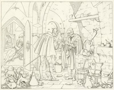 Illustration für Goethes Faust von Friedrich August Moritz Retzsch