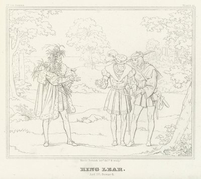 König Lear, Akt IV, Szene 6 von Friedrich August Moritz Retzsch