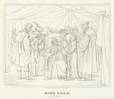 König Lear, Akt IV, Szene 7 von Friedrich August Moritz Retzsch
