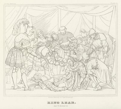 König Lear, Akt V, Szene 3 von Friedrich August Moritz Retzsch