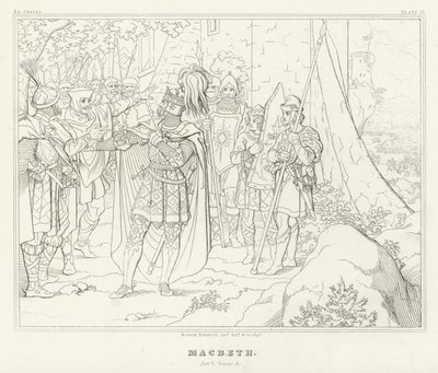 Macbeth, Akt V, Szene 5 von Friedrich August Moritz Retzsch