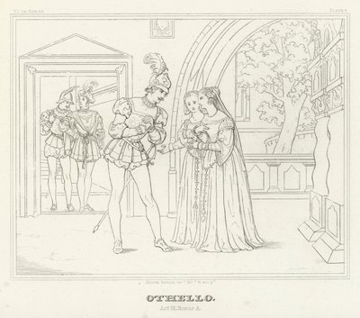 Othello, Akt III, Szene 3 von Friedrich August Moritz Retzsch