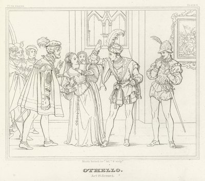 Othello, Akt IV, Szene 1 von Friedrich August Moritz Retzsch