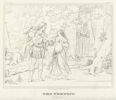 Der Sturm, Akt III, Szene 1 von Friedrich August Moritz Retzsch