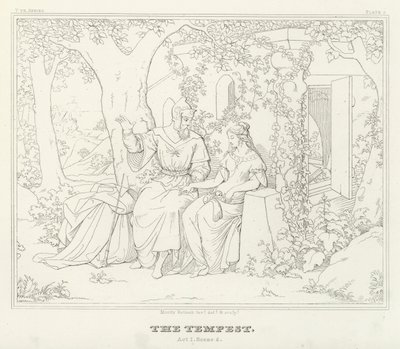 Der Sturm, Akt I, Szene 2 von Friedrich August Moritz Retzsch
