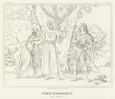 Der Sturm, Akt I, Szene 2 von Friedrich August Moritz Retzsch
