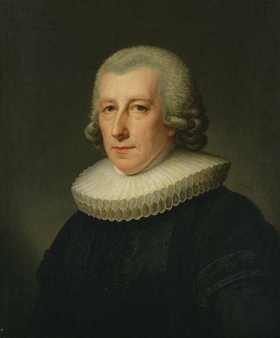 Porträt von Pastor Johann Bernhard Klefeker von Friedrich Carl Groger