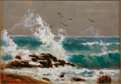 Brandung bei Ostwind auf Arran von Friedrich Ernst Morgenstern