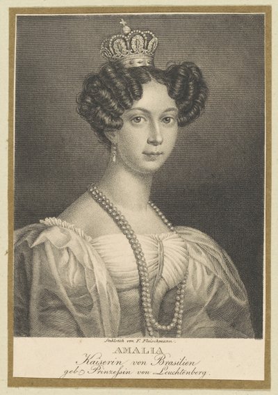 Amélie von Leuchtenberg 1812-1873, Kaiserin von Brasilien, 1830 von Friedrich Fleischmann