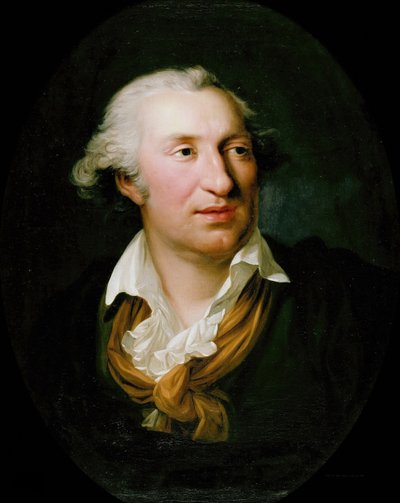 Porträt von Johann Gottfried Schadow 1764-1850, 1795 von Friedrich Georg Weitsch