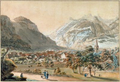 Das Dorf Bex von Friedrich Georg Wexelberg
