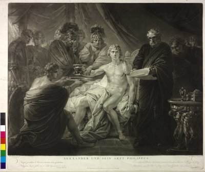 Alexander der Große und sein Arzt Philip von Friedrich Heinrich Fuger