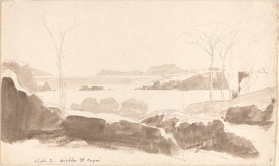 Blick auf die Inseln Nisida und Capri von Friedrich Salathé