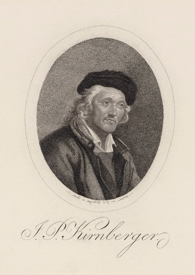 Porträt des Komponisten Johann Philipp Kirnberger 1721-1783 von Friedrich Wilhelm Bollinger