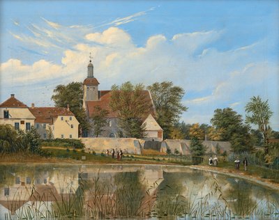 Ansicht der Dorfkirche in Tempelhof von Friedrich Wilhelm Klose