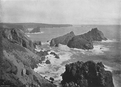 Alter Lizard Head und Kynance Cove, ca. 1896 von Frith and Co