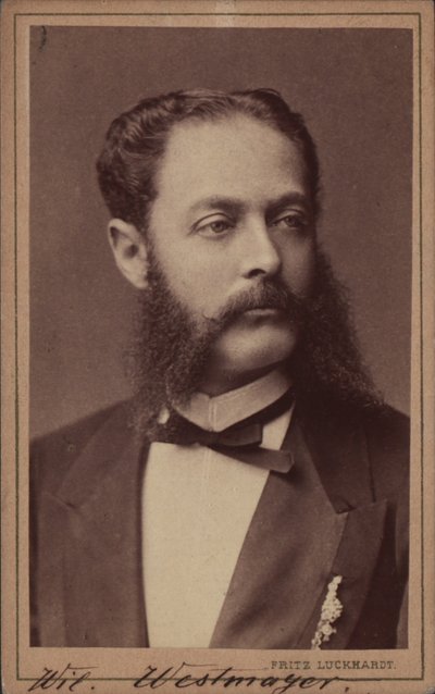 Porträt des Komponisten Wilhelm Westmeyer 1829-1880 von Fritz Luckhardt