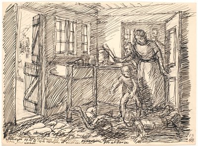 Die Frau schrie... von Fritz Syberg